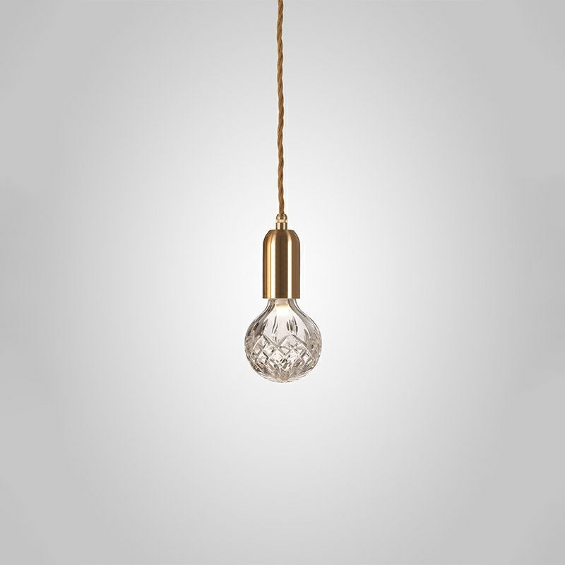 CLEAR CRYSTAL BULB PENDANT (POLISHED CHROME) - JPN | ペンダント